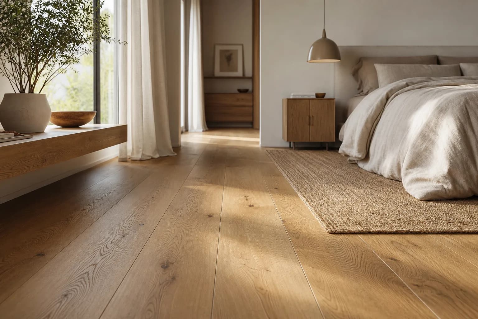 Parkett im Schlafzimmer: ein warmer, gesunder Boden zum Ausruhen