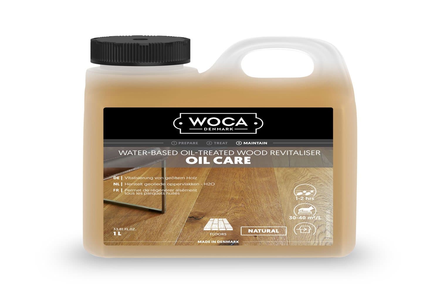 WOCA Oil Refreshing Care (water-based), Natural, 1L