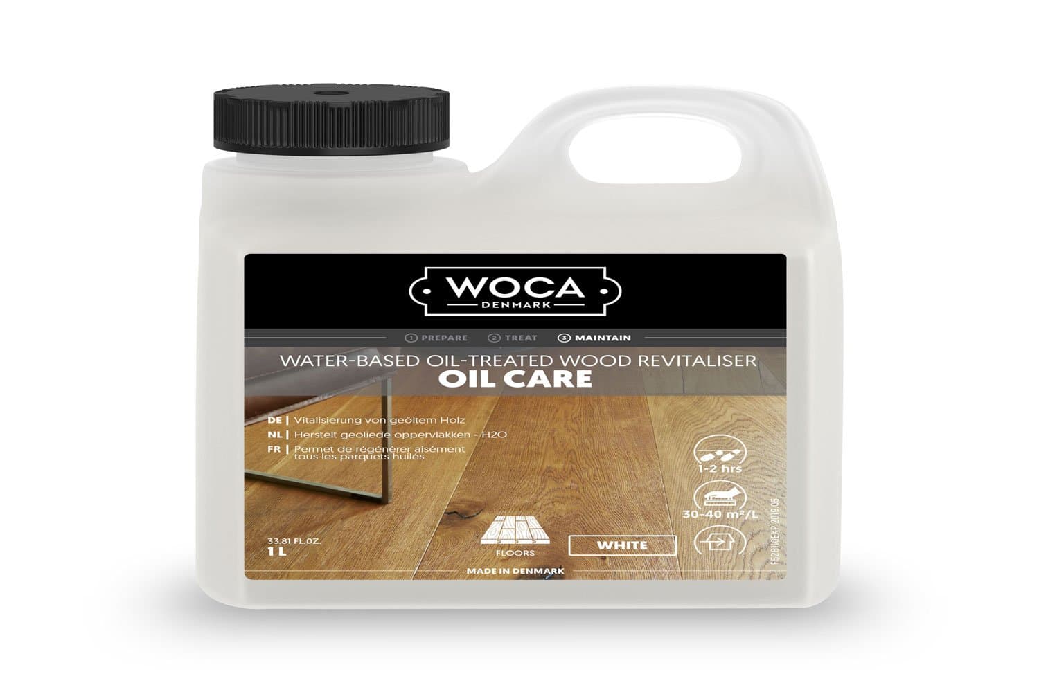 WOCA Oil Refreshing Care (water-based), White, 1L