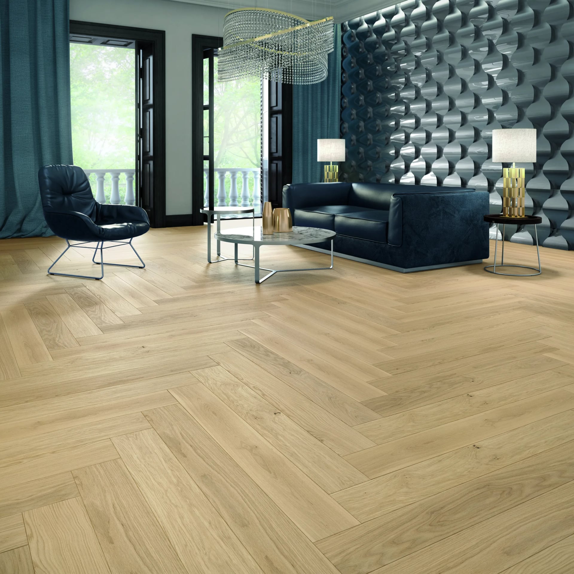 Oak Tromso herringbone