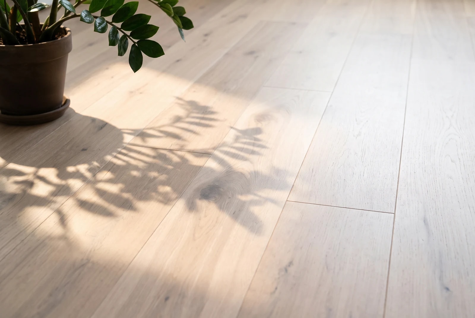 Engineered oak flooring in an interior