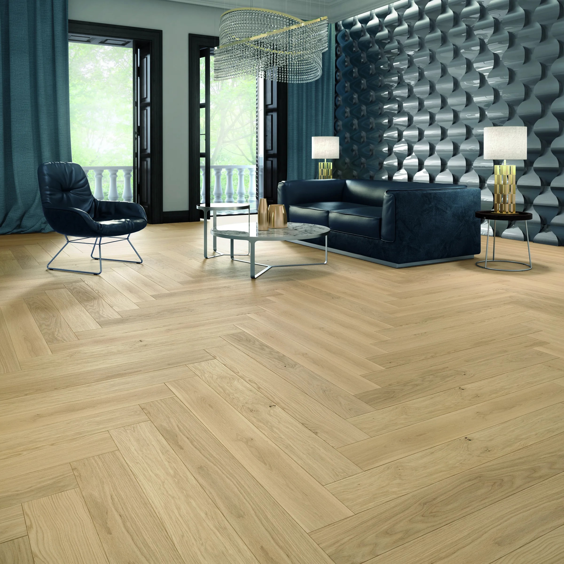 Oak Tromso herringbone