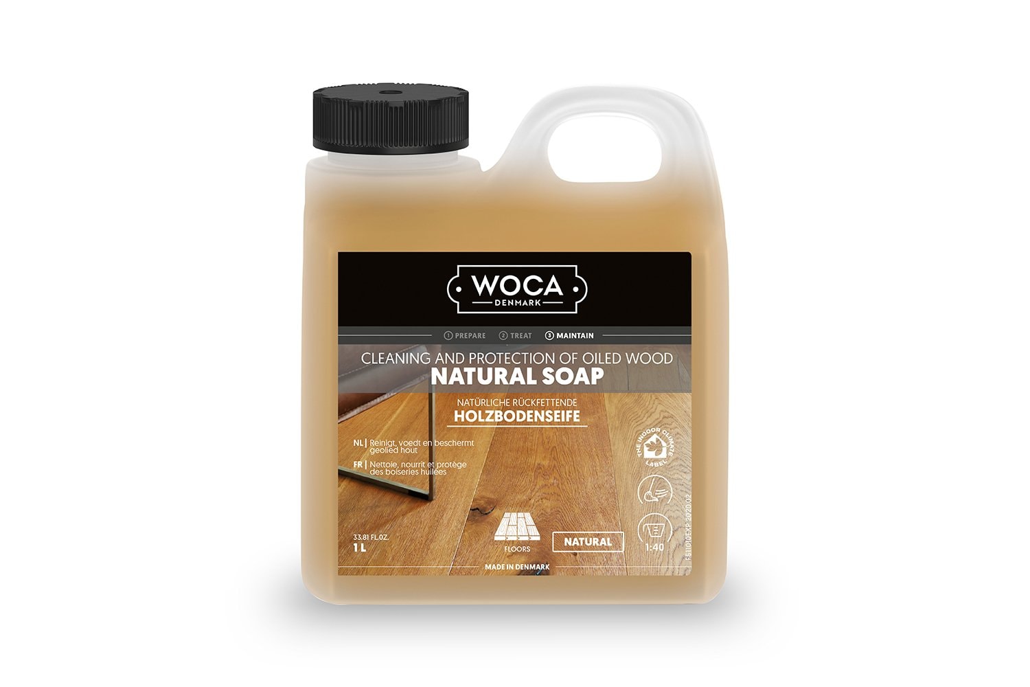 WOCA Holzbodenseife, Natural, 1 L
