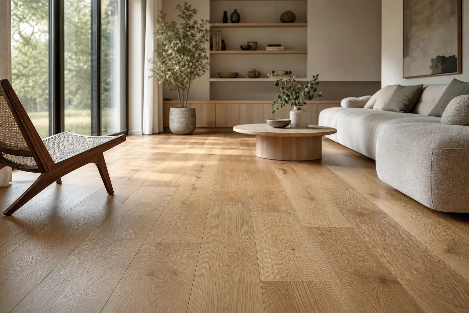 Removing scratches from parquet flooring