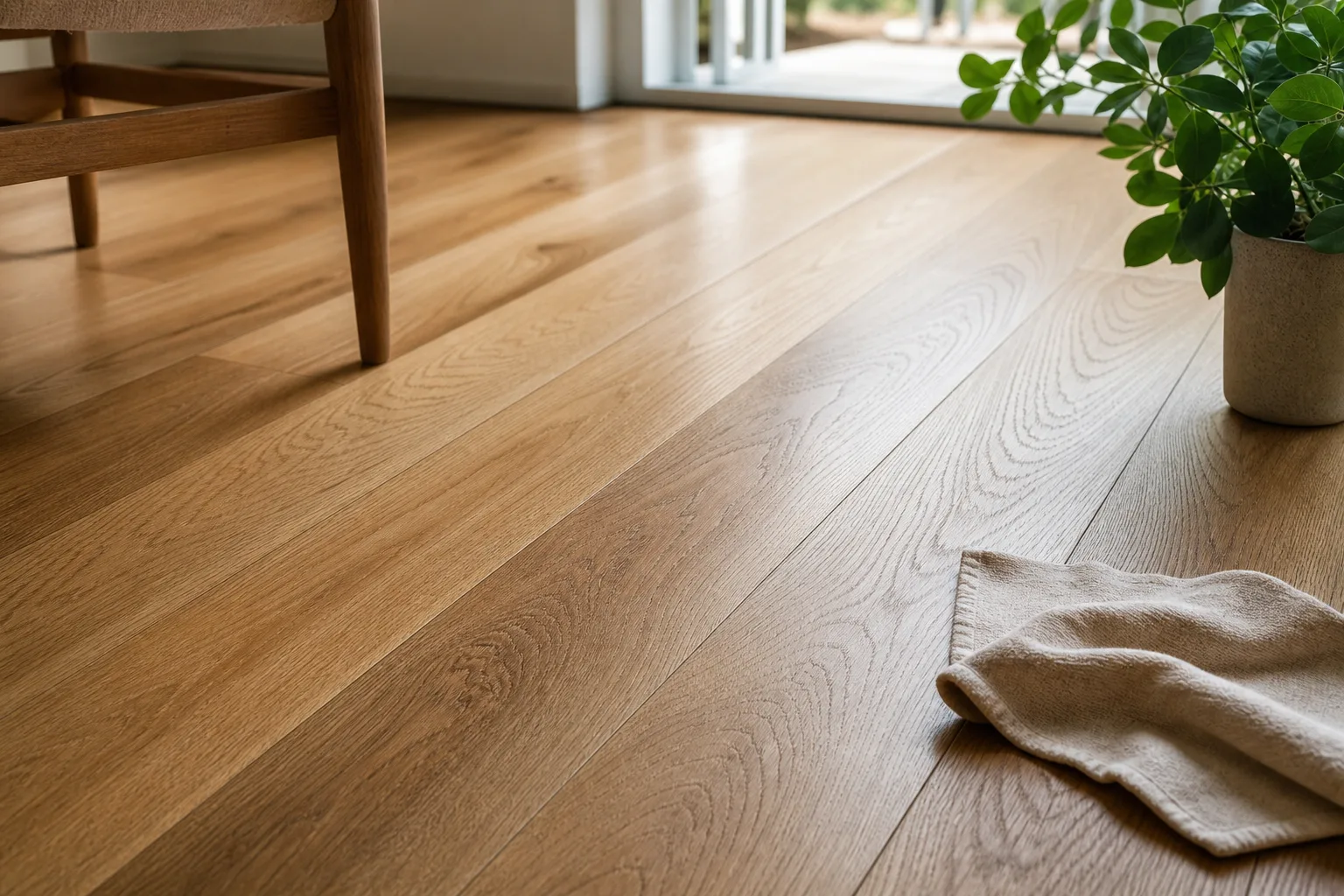 Parquet maintenance — everyday and annual care of an oiled oak floor — Terris Timber
